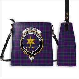 ScotsTee Shop Scottish Wardlaw Modern Crest Tartan Bucket Bag Ladies Shoulder Bag Midi