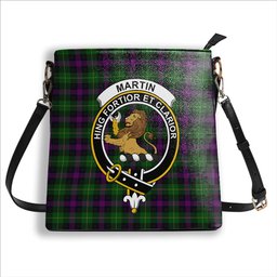 ScotsTee Shop Scottish Martin Hunting Crest Tartan Bucket Bag Ladies Shoulder Bag Midi