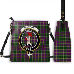 ScotsTee Shop Scottish Tailyour Crest Tartan Bucket Bag Ladies Shoulder Bag Midi
