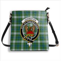 ScotsTee Shop Scottish Johnston Dress Ancient Crest Tartan Bucket Bag Ladies Shoulder Bag Midi