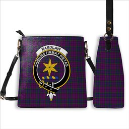 ScotsTee Shop Scottish Wardlaw Crest Tartan Bucket Bag Ladies Shoulder Bag Midi