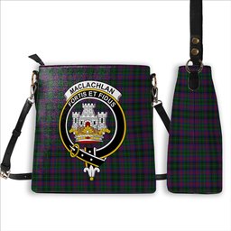 ScotsTee Shop Scottish MacLachlan Hunting Crest Tartan Bucket Bag Ladies Shoulder Bag Midi