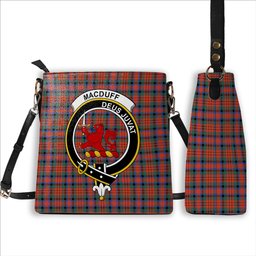 ScotsTee Shop Scottish MacDuff Ancient Crest Tartan Bucket Bag Ladies Shoulder Bag Midi