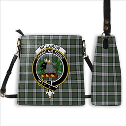 ScotsTee Shop Scottish McLaren Dress Crest Tartan Bucket Bag Ladies Shoulder Bag Midi