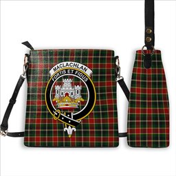 ScotsTee Shop Scottish MacLachlan 3 Crest Tartan Bucket Bag Ladies Shoulder Bag Midi