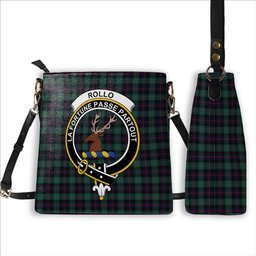 ScotsTee Shop Scottish Rollo Hunting Crest Tartan Bucket Bag Ladies Shoulder Bag Midi