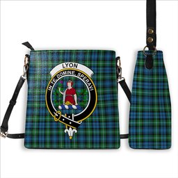 ScotsTee Shop Scottish Lyon SC Crest Tartan Bucket Bag Ladies Shoulder Bag Midi