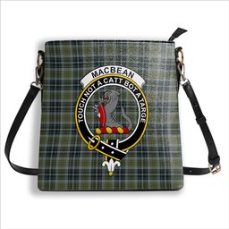 ScotsTee Shop Scottish MacBean Hunting Crest Tartan Bucket Bag Ladies Shoulder Bag Midi