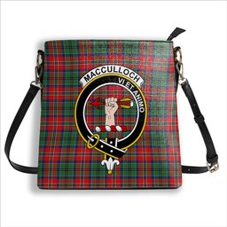 ScotsTee Shop Scottish MacCulloch Modern Crest Tartan Bucket Bag Ladies Shoulder Bag Midi