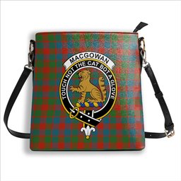 ScotsTee Shop Scottish MacGowan Ancient Crest Tartan Bucket Bag Ladies Shoulder Bag Midi