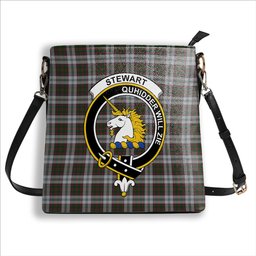 ScotsTee Shop Scottish Stewart of Appin Dress 1 Crest Tartan Bucket Bag Ladies Shoulder Bag Midi