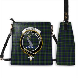 ScotsTee Shop Scottish MacNeil of Colonsay Crest Tartan Bucket Bag Ladies Shoulder Bag Midi