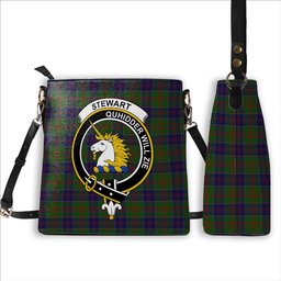 ScotsTee Shop Scottish Stewart of Appin Hunting Crest Tartan Bucket Bag Ladies Shoulder Bag Midi