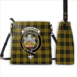 ScotsTee Shop Scottish MacLachlan 4 Crest Tartan Bucket Bag Ladies Shoulder Bag Midi