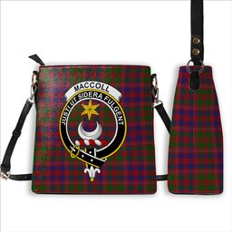 ScotsTee Shop Scottish MacColl Hunting Crest Tartan Bucket Bag Ladies Shoulder Bag Midi