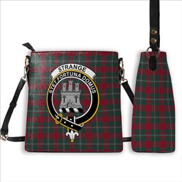 ScotsTee Shop Scottish Strange Modern Crest Tartan Bucket Bag Ladies Shoulder Bag Midi