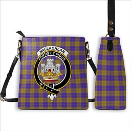 ScotsTee Shop Scottish MacLachlan 5 Crest Tartan Bucket Bag Ladies Shoulder Bag Midi