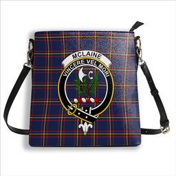 ScotsTee Shop Scottish McLaine of Lochbuie Hunting Modern Crest Tartan Bucket Bag Ladies Shoulder Bag Midi