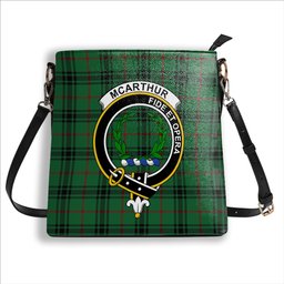 ScotsTee Shop Scottish McArthur-Fox Ancient Crest Tartan Bucket Bag Ladies Shoulder Bag Midi