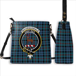 ScotsTee Shop Scottish MacCorquodale Ancient Crest Tartan Bucket Bag Ladies Shoulder Bag Midi
