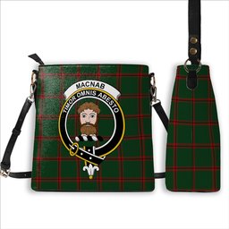 ScotsTee Shop Scottish MacNab Ancient 1 Crest Tartan Bucket Bag Ladies Shoulder Bag Midi