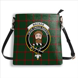 ScotsTee Shop Scottish MacNab Ancient 1 Crest Tartan Bucket Bag Ladies Shoulder Bag Midi