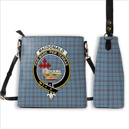 ScotsTee Shop Scottish MacDonald from Rawtenstall Crest Tartan Bucket Bag Ladies Shoulder Bag Midi
