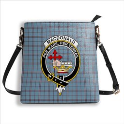 ScotsTee Shop Scottish MacDonald from Rawtenstall Crest Tartan Bucket Bag Ladies Shoulder Bag Midi