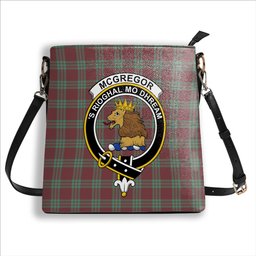 ScotsTee Shop Scottish McGregor Hunting Ancient Crest Tartan Bucket Bag Ladies Shoulder Bag Midi