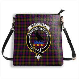 ScotsTee Shop Scottish McDonell Of Glengarry Modern Crest Tartan Bucket Bag Ladies Shoulder Bag Midi
