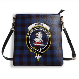 ScotsTee Shop Scottish Hume Vestiarium Scoticum Crest Tartan Bucket Bag Ladies Shoulder Bag Midi