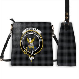 ScotsTee Shop Scottish Stewart Mourning Originaux Ancient Clan Crest Tartan Bucket Bag Ladies Shoulder Bag Midi