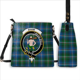 ScotsTee Shop Scottish Shaw of Carolina Ancient Crest Tartan Bucket Bag Ladies Shoulder Bag Midi