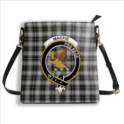 ScotsTee Shop Scottish MacFie of Colonsay Dress Crest Tartan Bucket Bag Ladies Shoulder Bag Midi