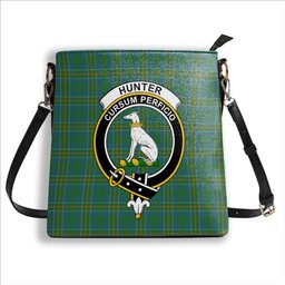 ScotsTee Shop Scottish Hunter of Hunterston Ancient Crest Tartan Bucket Bag Ladies Shoulder Bag Midi