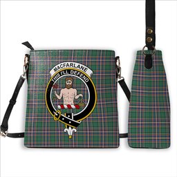 ScotsTee Shop Scottish MacFarlane Hunting Ancient Crest Tartan Bucket Bag Ladies Shoulder Bag Midi