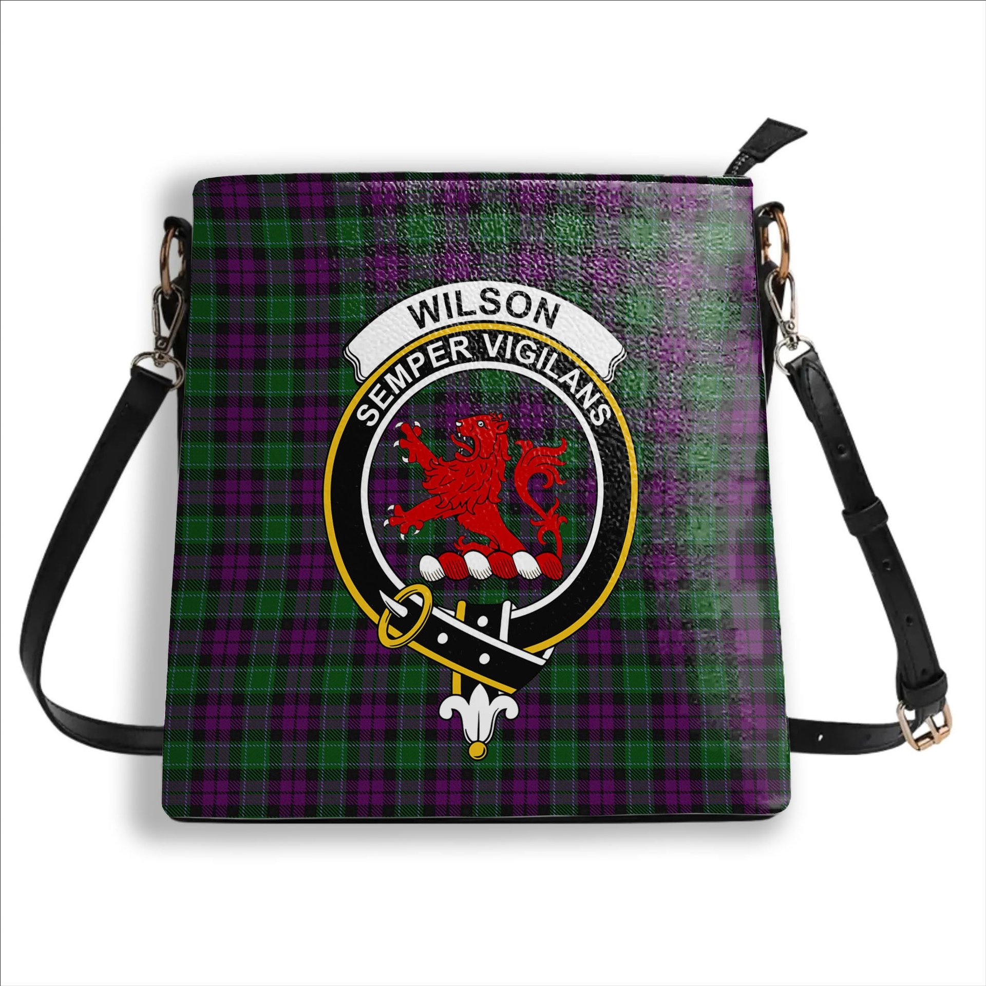 ScotsTee Shop Scottish Wilsons 150 Crest Tartan Bucket Bag Ladies Shoulder Bag Midi