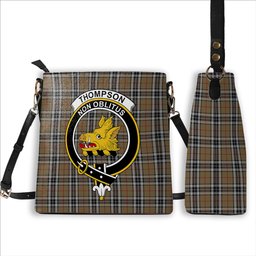 ScotsTee Shop Scottish Thompson Camel Crest Tartan Bucket Bag Ladies Shoulder Bag Midi