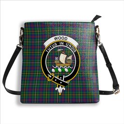 ScotsTee Shop Scottish Wood Modern Crest Tartan Bucket Bag Ladies Shoulder Bag Midi