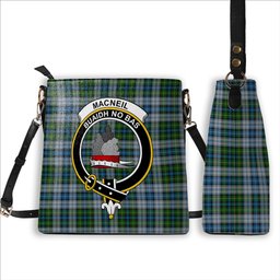 ScotsTee Shop Scottish MacNeil Dress Crest Tartan Bucket Bag Ladies Shoulder Bag Midi