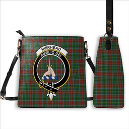 ScotsTee Shop Scottish Muirhead Crest Tartan Bucket Bag Ladies Shoulder Bag Midi
