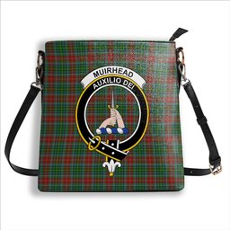 ScotsTee Shop Scottish Muirhead Crest Tartan Bucket Bag Ladies Shoulder Bag Midi