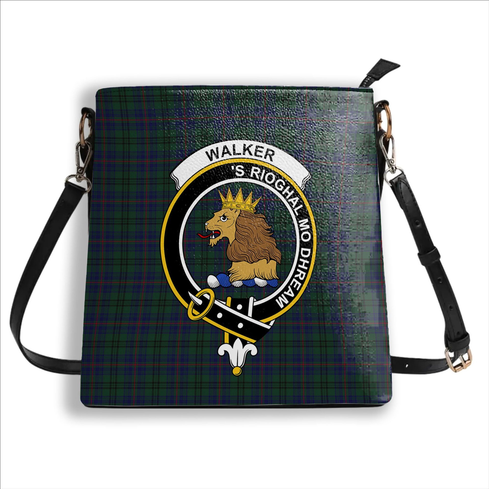 ScotsTee Shop Scottish Walker Hunting Crest Tartan Bucket Bag Ladies Shoulder Bag Midi