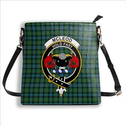 ScotsTee Shop Scottish McLeod of Skye Ancient Crest Tartan Bucket Bag Ladies Shoulder Bag Midi