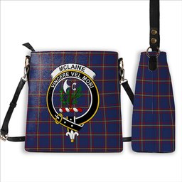 ScotsTee Shop Scottish McLaine of Lochbuie Crest Tartan Bucket Bag Ladies Shoulder Bag Midi