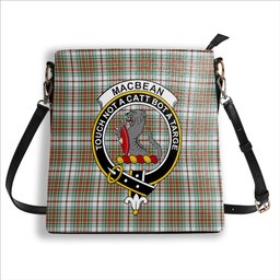 ScotsTee Shop Scottish MacBean Dress Ancient Crest Tartan Bucket Bag Ladies Shoulder Bag Midi