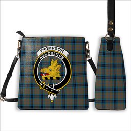 ScotsTee Shop Scottish Thompson Society Hunting Ancient Crest Tartan Bucket Bag Ladies Shoulder Bag Midi