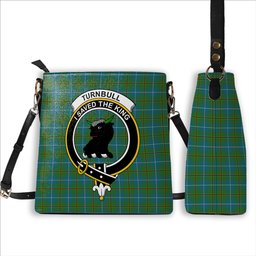 ScotsTee Shop Scottish Turnbull Hunting Ancient Clan Crest Tartan Bucket Bag Ladies Shoulder Bag Midi