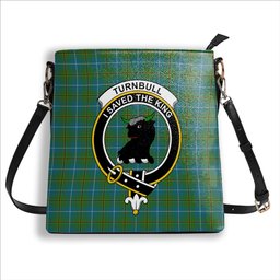 ScotsTee Shop Scottish Turnbull Hunting Ancient Clan Crest Tartan Bucket Bag Ladies Shoulder Bag Midi