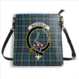 ScotsTee Shop Scottish MacKinlay Ancient Crest Tartan Bucket Bag Ladies Shoulder Bag Midi